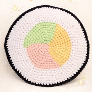 Handgemaakt voedselkussen – gezellige textuur en tijdloze stijl / wafel / sushi