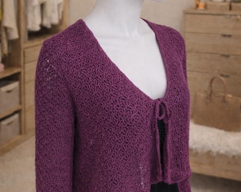Handmade Crochet Cardigan | Cozy Boho Knit Sweater | Oversized Crochet Jacket | Women’s Fall Winter Layering