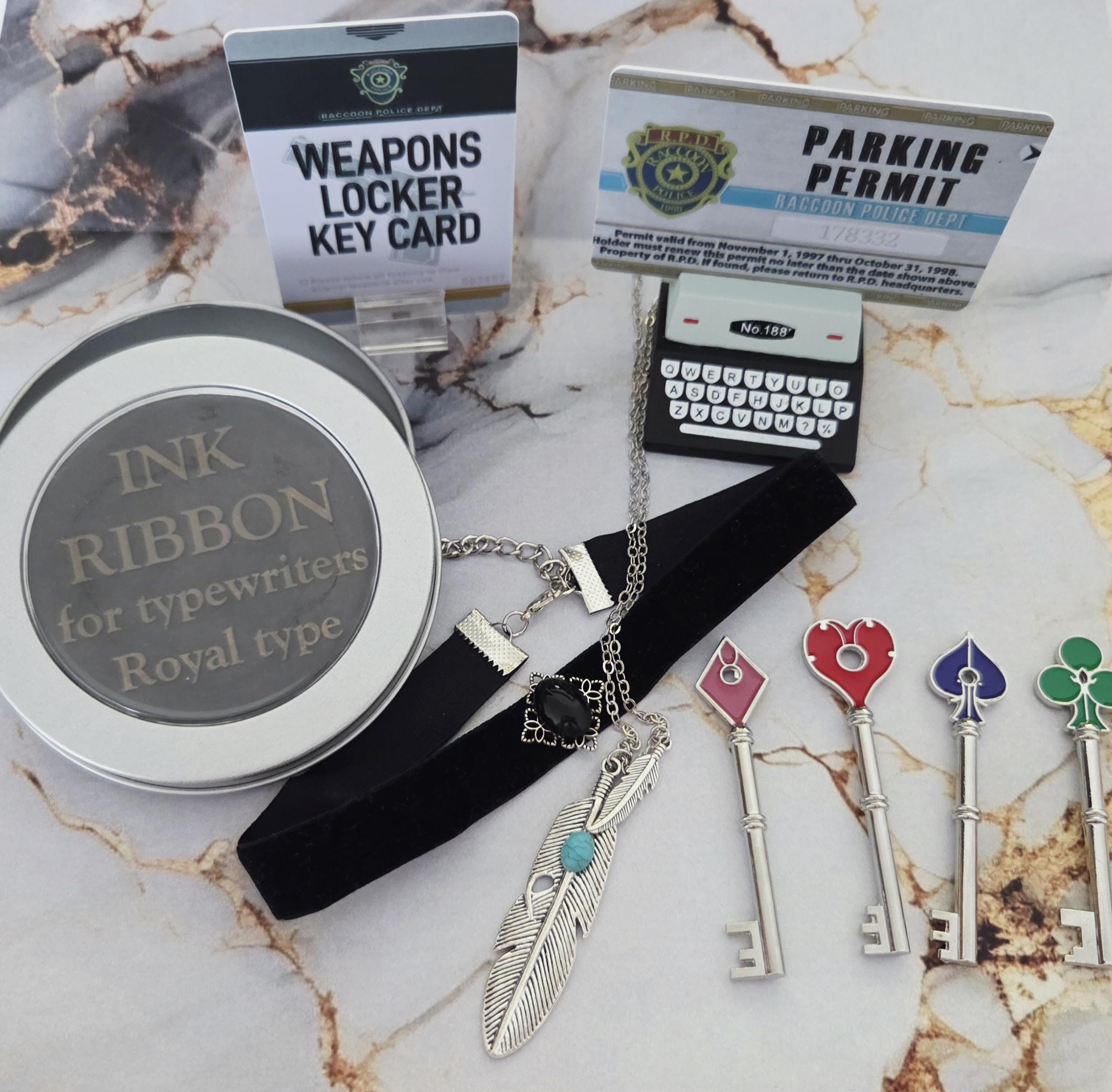 Redfield Key Resident Evil 2 Cosplay Bundle | Ada Wong Necklace | Claire Redfield ...