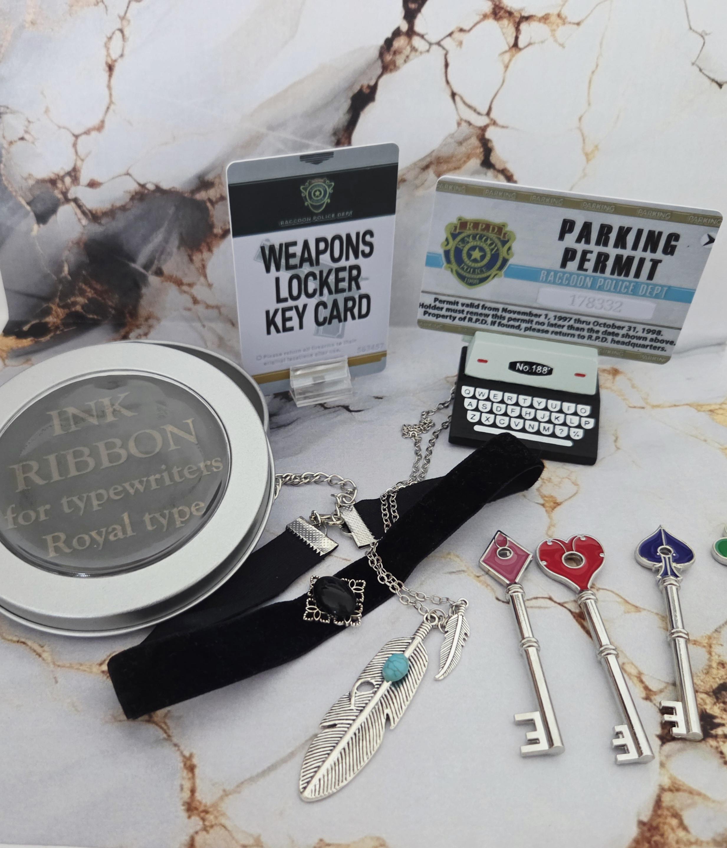 Redfield Key Resident Evil 2 Cosplay Bundle | Ada Wong Necklace | Claire Redfield ...