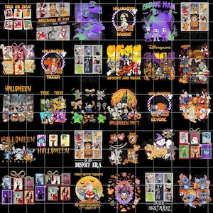 Disney Halloween Bundle PNG, Mouse and Friends Trick or Treat PNG, Spooky Vibes Halloween Family Trip Digital Design