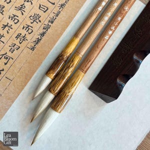 Premium Mixed Hair Calligraphy Brush Set - Natural Bamboo Handle｜Calligraphy Brushes Professional