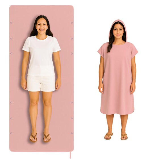 Mutao – serviette de Robe Poncho de Surf unisexe, peignoir en microfibre, Ponchos, Robe de surf