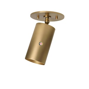 Modern Brass Ceiling Spotlight, Spot Light,Brass Spot Minimalist Brass Spotlight - Industrial Ceiling Light - Modern Surface Mount Downlight