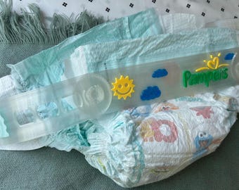 Custom Diaper Tab Extender V3 Sunny Day Design