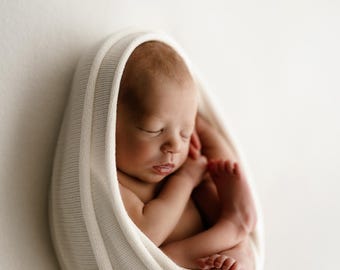 The Clara Wrap - Fular para recién nacidos, Fular para fotografía de recién nacidos, Accesorios fotográficos para recién nacidos