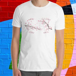 Cherry Blossom Shirt Cherry Blossom Gift Floral T-shirt Japanese Cherry Tshirt  Girls Flower Shirt Cherry Blossom Tree Tee