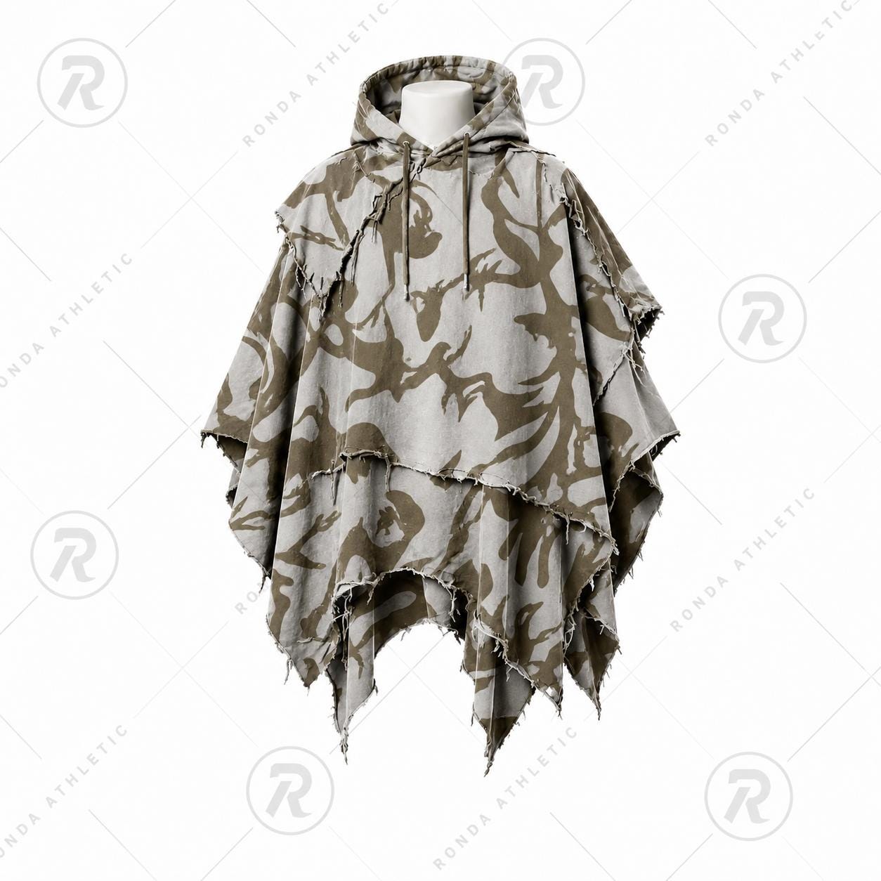 CLANE Reversible Boa Military Cape Coat