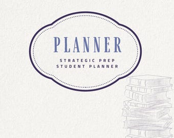 Law School Digital Study Planner (Modern Academic - Indigo Edition) |  Case Brief Templates, Weekly & Daily Planner PDF for Law Students