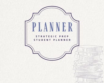Law School Digital Study Planner (Modern Academic - Navy Blue Edition) |  Case Brief Templates, Weekly & Daily Planner PDF for Law Students