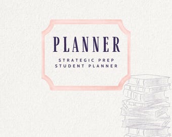 Law School Digital Study Planner (Modern Academic - Coral Edition) |  Case Brief Templates, Weekly & Daily Planner PDF for Law Students
