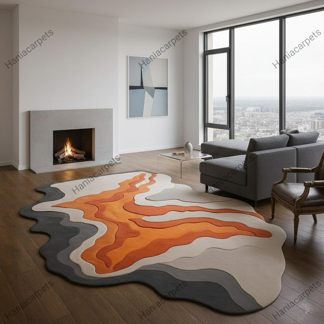 3d Tuffted Rug 3D Tufted Lava Rug – Handmade Sculpted Volcanic Art Carpet | Abstract ...