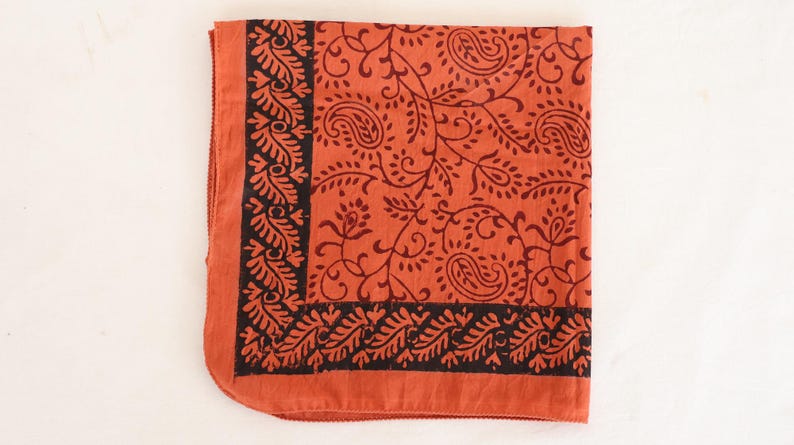 7-Piece Floral Bandana Set – Cotton Head Scarves, Boho Bandanas, Printed Hair Wraps, Handmade Bandana Bundle, Unisex Head Covering Gift Set thumbnail 4