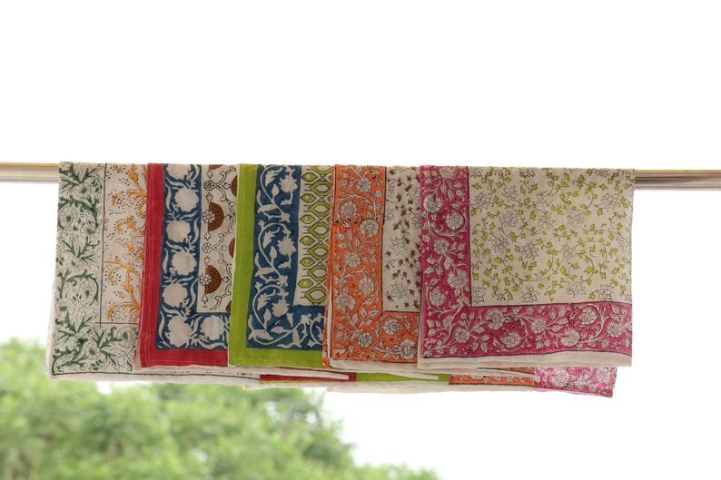 Unique Bulk Bandana Set of 5 Organic 100% Cotton Bandana Scarves, Paisley Design Scarves,Vibrant Colors,High Quality Bandanas Women Bandana thumbnail 4