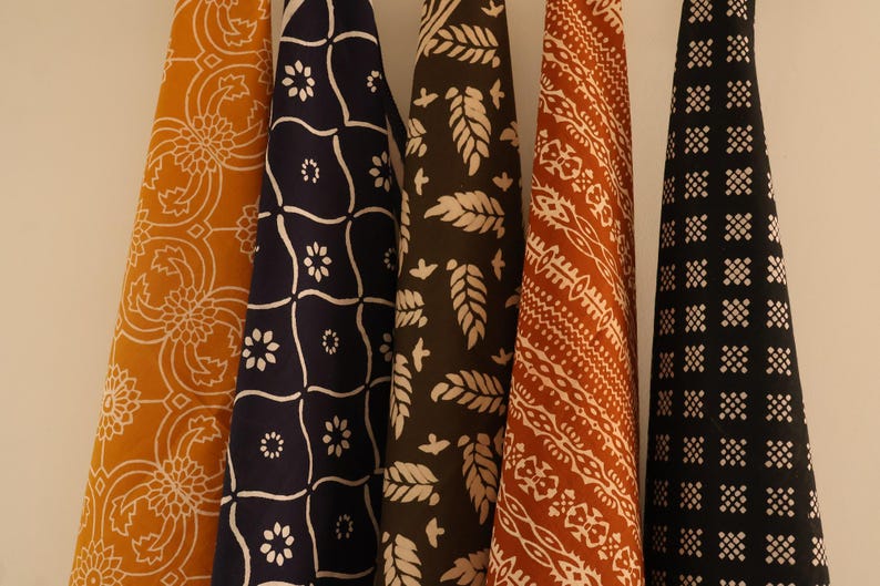 5 PCS Handmade Bandana, Organic Boho Scarf, Lightweight Hair Or Neck Wrap, Eco-Friendly Gift For All, Everyday Fashion,Fetival Accessory thumbnail 3