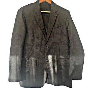 Authentic Alexander McQueen Archive Runway Skull Pattern Blazer