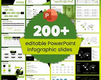 Consulting PowerPoint Toolkit, 200+ Infographic Slides (Digital Download)