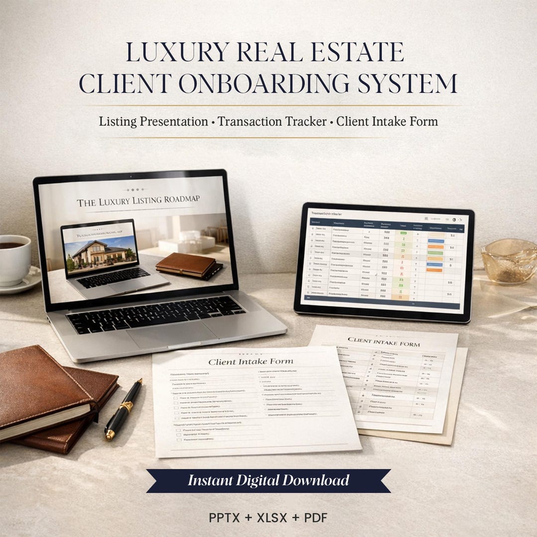 Luxury Real Estate Presentation Template & Client Onboarding System ...