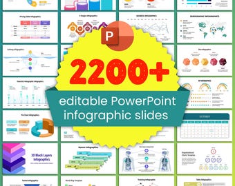 PowerPoint Infographic Templates Bundle (2200+ Slides) Editable Charts, Timelines & Diagrams for Business Presentations