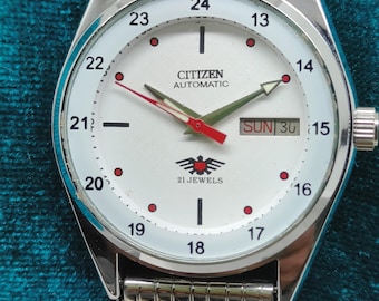 Original CITIZEN 21 JEWELS Day-date Automatic Japan Made Wrist