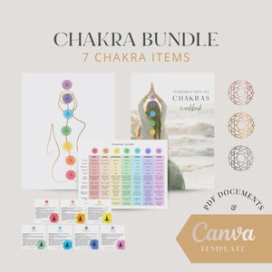 Guía de sanación de los 9 chakras en PDF / Cuaderno de trabajo para el equilibrio energético (descarga digital)