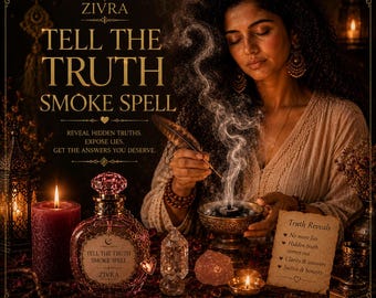 Vertel de waarheid Smoke Spell | Ritueel op zoek naar duidelijkheid en waarheid | Onthul verborgen informatie | Gepersonaliseerde spirituele service
