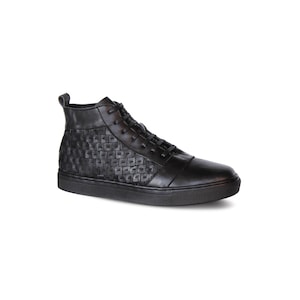 Crefow Elvaro Handmade Leather Patchwork Ankle Boots, Artisan Smart Casual Footwear