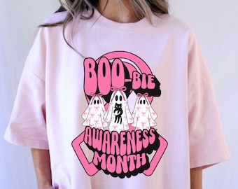Camiseta de conscientização sobre o câncer de mama Camiseta de conscientização sobre o câncer em outubro usamos camiseta rosa contra o câncer de mama, camiseta com laço rosa, apoio ao câncer de mama