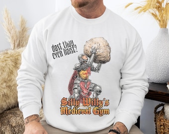 Dost Thou Even Hoist Mittelalterliches Fitnessstudio-Sweatshirt Fantasy Knights Sarkastisches Gewichtheben Shirt, Ren Faire sweatshirt, Gym Ratte t-shirt