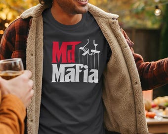 MD Mafia T-Shirt, Lustiges Arzt Parodie Tee für Arzt Pate Filmfans