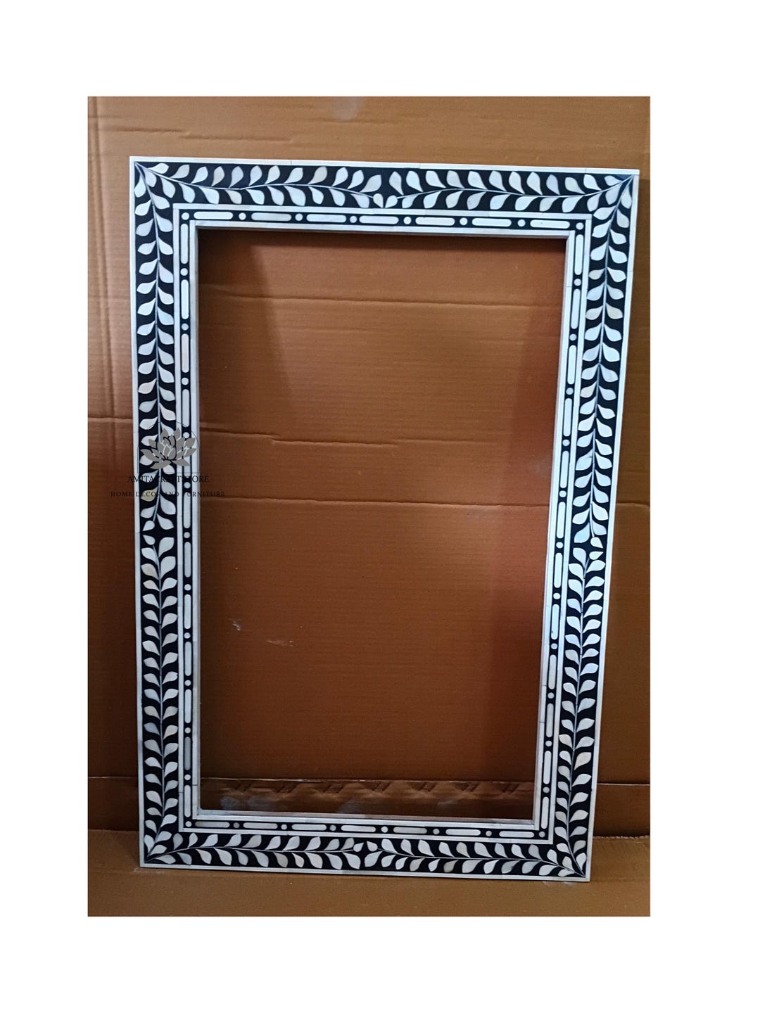 Handmade Wooden Bone Inlay Mirror Frame. - Etsy