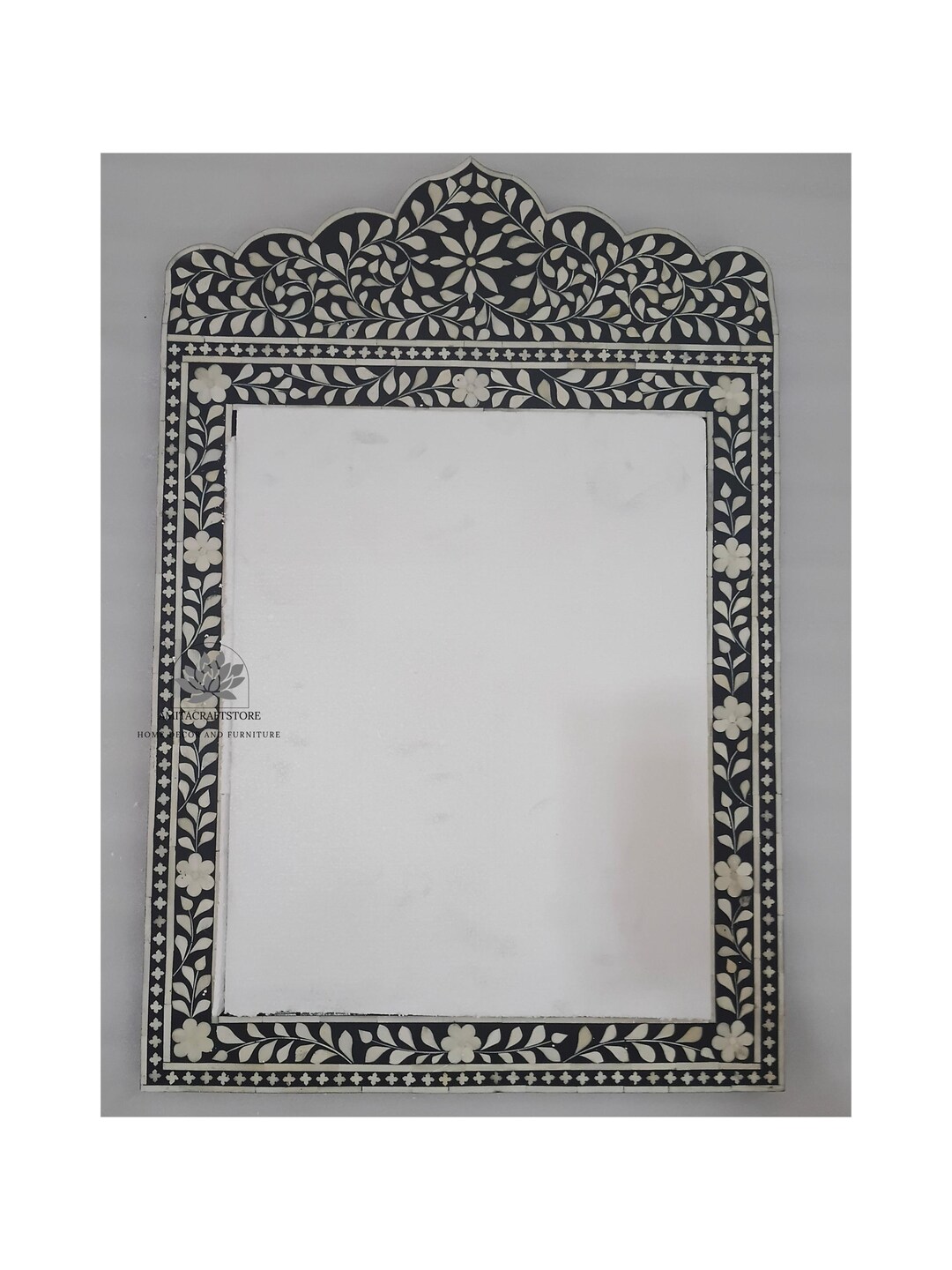 Handmade Wooden Bone Inlay Mirror Frame. - Etsy