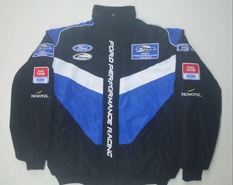 Ford Racing Jacket, Formula One Racing Jacket Retro, Flying Jacket, Racing Jacket, Oversize Jacket, Embroidered Jacket, Birthday Gift