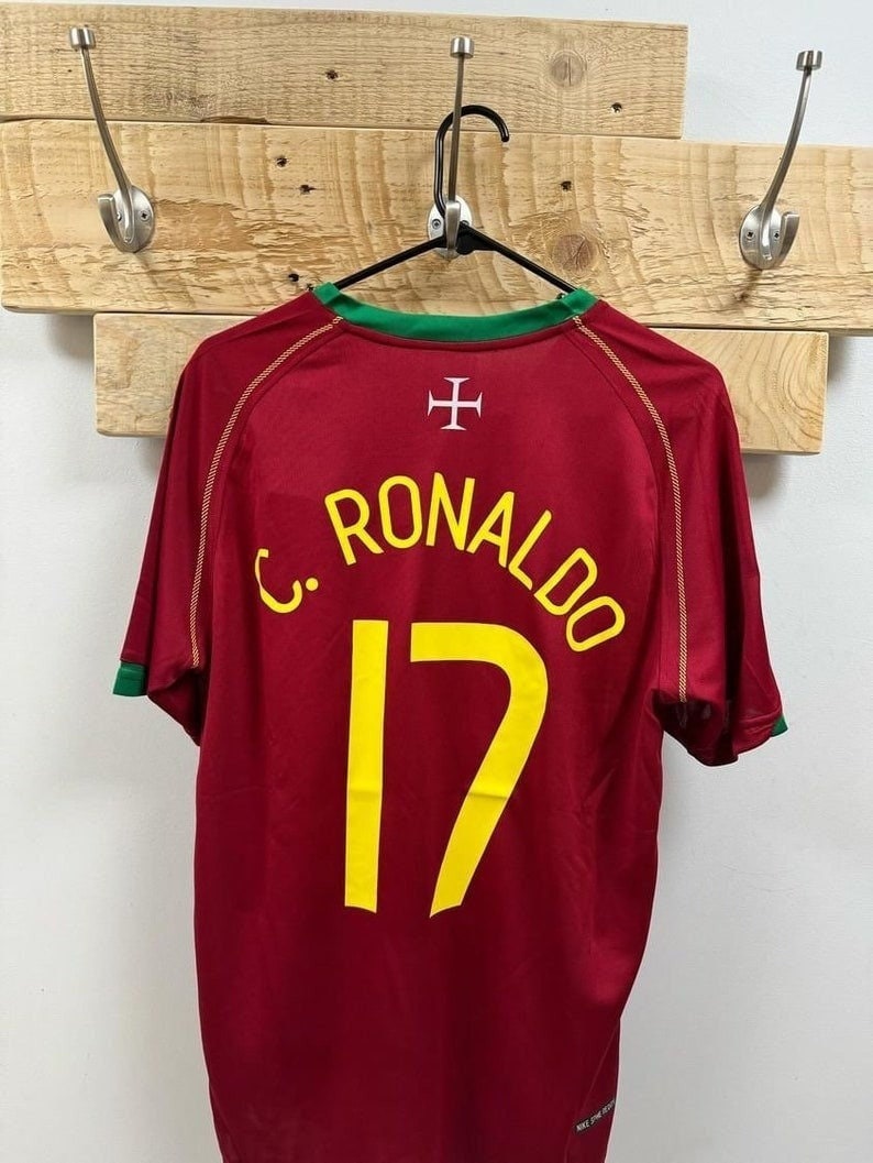 Cristiano Ronaldo 7 Portugal Football Ringer T-shirt Red/white -  Canada