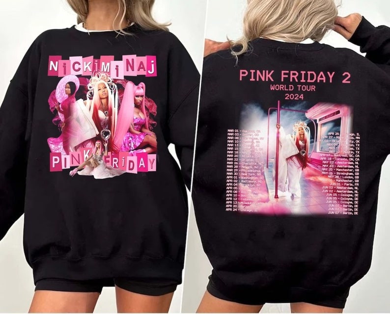 Nicki Minaj Pink Friday 2 Tour Vintage Shirt, Retro Nicki Minaj World Shirt