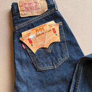 Vintage Levi’s 501 Jeans – Deadstock 1986 • W26 L32 • Made in USA • Shrink-to-Fit • NOS