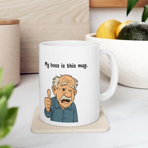 Funny Ceramic Mug for Best Friends, Coffee Cup Gift, Cute Mug for Friendship, Birthday Present, Novelty Drinking Cup