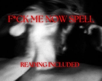 Hechizo "Fóllame ahora", lanzamiento el mismo día, lectura de tarot con percepciones sensuales, ritual de lujuria y obsesión (entrega digital).
