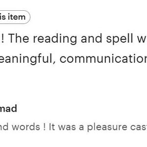 May include: A five-star customer review for a reading and spell service. The text reads: Amad was amazing! The reading and spell were clearly very thought out and meaningful, communication was perfect and I am very happy. Includes a response from Amad.