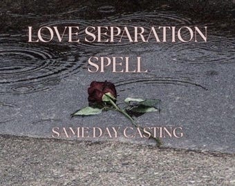 Hechizo para separar parejas, lanzamiento el mismo día, lectura de tarot y perspectiva romántica (entrega digital)
