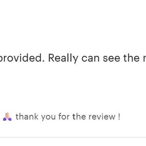May include: A five-star customer review titled This item, dated February 3, 2026, by Hafiz, stating: Great explanation and photo provided. Really can see the result. Would recommend to others. Includes a response from Amad: Glad that my services satisfied you, thank you for the review!