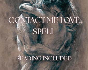 Contact me Now Spell, Same day casting, Tarot Reading Reconciliation Insight, Come Back to me Ritual (Digital Delivery)