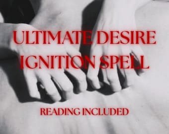 Hechizo para encender el deseo extremo, realizado el mismo día, lectura de tarot con información sensual (entrega digital).