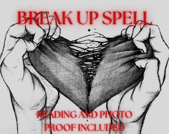 Hechizo para romper una relación, lanzamiento el mismo día, lectura de tarot para obtener información romántica, ritual para cortar lazos (entrega digital).