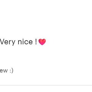 May include: A five-star customer review featuring the text I appreciate all the work done! Very nice! with a red heart emoji, followed by a response from Amad stating Glad you did ! Thank you for the review :) dated February 20, 2026.