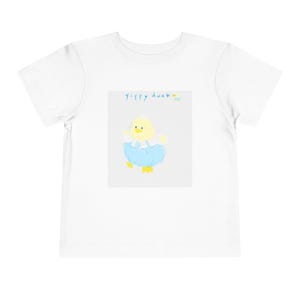 Toddler Duck-Themed Tee, Cute Toddler Shirt, Adorable Baby Tee, Summer Outfit, Fun Gift for Kids, Playful Short Sleeve T-Shirt