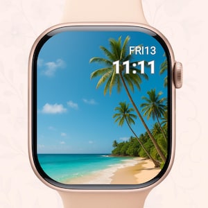Nature Apple Watch Wallpaper: Minimalist Scenic Digital Art