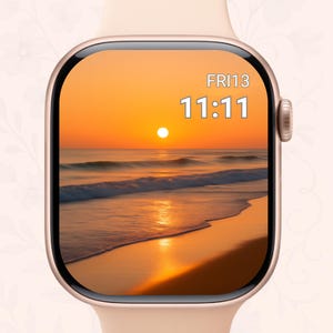 Nature Apple Watch Wallpaper: Minimalist Scenic Digital Art