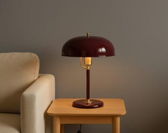 Table Lamp: Mid-Century Modern Brass Desk Light
