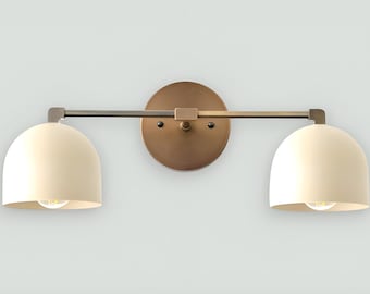 Modern Vanity Wall Sconce – Brass Bathroom Light Fixture, Mid Century Vanity Lights,Mirror Lamp